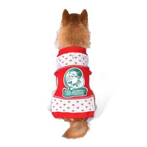 “Oh Fudge!” A Christmas Story Medium Ugly Sweater Costume Halloween Dog Outfit